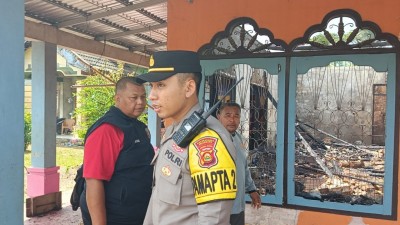 Diduga Gegara Korsleting Listrik, Rumah Warga di Plaju Ludes Terbakar
