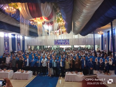 DPD PAN OKI Gelar Rakerda, Pelantikan Pengurus DPC dan Pengukuhan Relawan Iskandar SE