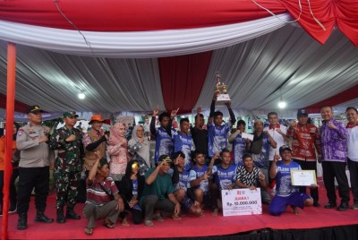 Final Bidar OKI Tutup Rangkaian HUT Ke-81 RI, Lubuk Dalam Kembali Juara