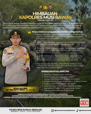 Gajah Liar Masuk Perkebunan Warga, Polisi…
