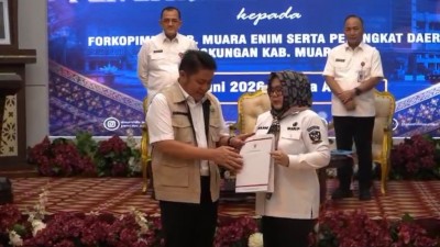 Gubernur Sumsel Resmi Tunjuk Sumarni Jadi Plt Bupati Muara Enim Pasca OTT