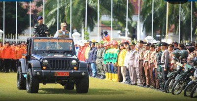 Hadapi Ancaman Karhutla, Menko Polkam Pimpin Apel Siaga di Sumsel