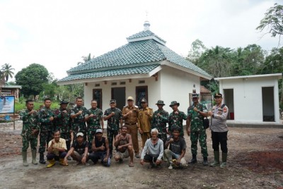 Jelang Penutupan, Danrem 044/Gapo Tinjau Lokasi TMMD ke 128