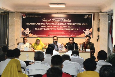 KPU OKI Tetapkan DPT Pemilu 2024 Sebanyak…
