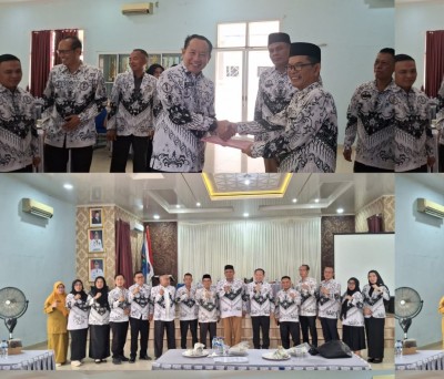 Kukuhkan Pengurus PGRI Cabang Khusus SMA, SMK dan SLB Kabupaten OKI, Ini yang Disampaikan Ketua PGRI