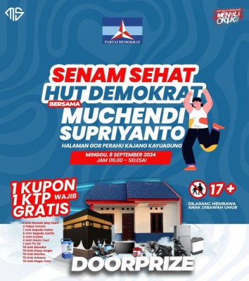 Meriahkan HUT ke 23, DPC Demokrat OKI Gelar…