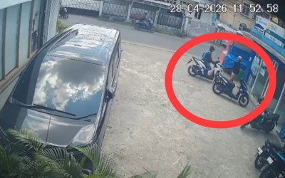 Motor Mahasiswa Raib Saat Ambil Uang di ATM, Aksi Pelaku Terekam CCTV