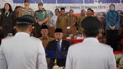 Pesan Bupati OKI kepada Kades Baru Dilantik…
