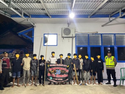 Polres OKI Amankan 18 Anak yang Hendak Tawuran
