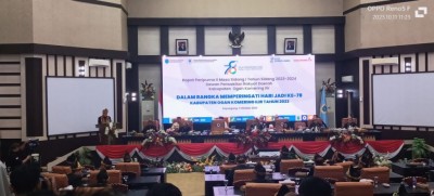 Rapat Paripurna HUT OKI ke - 78, Ketua DPRD…