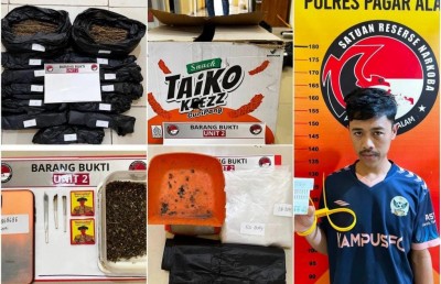 Simpan 2,3 Kg Ganja di Kost, Pria 29 Tahun Diciduk Polisi