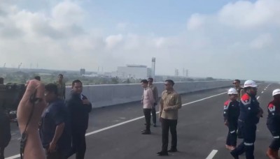 Wapres Gibran Apresiasi Kemajuan Jembatan Musi V, Dorong Penyelesaian Ruas Tol Palembang-Betung